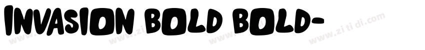 Invasion_Bold Bold字体转换